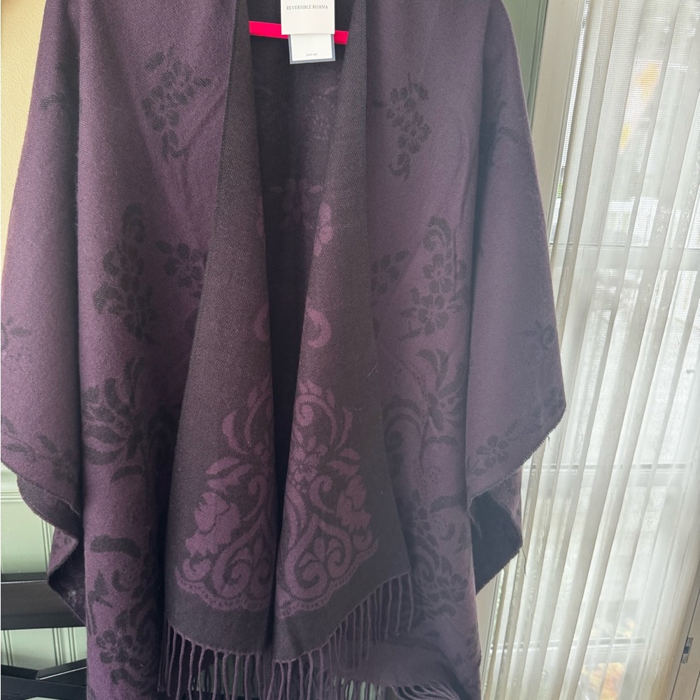Croft & Barrow Purple Patterned Shawl